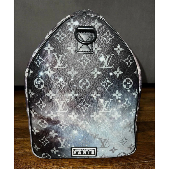 Louis Vuitton Keepall Bandouliere 50 Galaxy Black Duffle Weekend Travel Bag - Picture 3 of 10